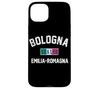 Bandera italiana de Bolonia, Italia, Emilia-Romaña, impresión envejecida Carcasa para iPhone 15 Plus