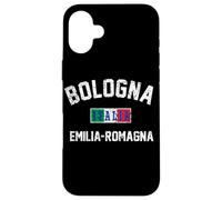 Bandera italiana de Bolonia, Italia, Emilia-Romaña, impresión envejecida Carcasa para iPhone 16 Plus