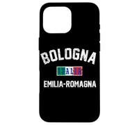 Bandera italiana de Bolonia, Italia, Emilia-Romaña, impresión envejecida Carcasa para iPhone 16 Pro Max