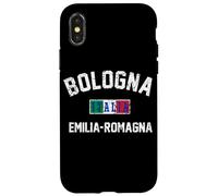 Bandera italiana de Bolonia, Italia, Emilia-Romaña, impresión envejecida Carcasa para iPhone X/XS
