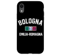 Bandera italiana de Bolonia, Italia, Emilia-Romaña, impresión envejecida Carcasa para iPhone XR