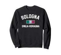 Bandera italiana de Bolonia, Italia, Emilia-Romaña, impresión envejecida Sudadera