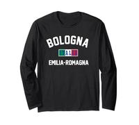 Bandera italiana de Bolonia Italia Emilia-Romaña Manga Larga