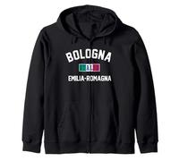 Bandera italiana de Bolonia Italia Emilia-Romaña Sudadera con Capucha