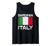 Bandera Italiana de Cerdeña con diseño de Bandera Italiana Camiseta sin Mangas