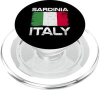Bandera Italiana de Cerdeña con diseño de Bandera Italiana PopSockets PopGrip para MagSafe