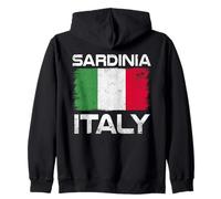 Bandera Italiana de Cerdeña con diseño de Bandera Italiana Sudadera con Capucha