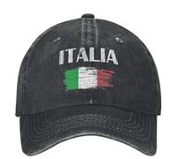 Bandera Italiana Gorra de béisbol Vaquera Vintage Souvenir Italia Deporte Nacional al Aire Libre Cool Gorra de Camionero Verano para Hombres Gorras Retro de béisbol