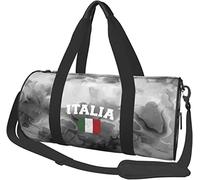 Bandera Italiana Italia Love Italia Equipaje de Viaje Bolsa de Lona Deportiva con Ruedas Plegable Bolsa de Lona, marmoleado