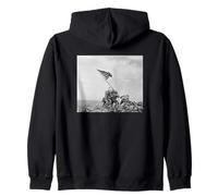 Bandera izando en Iwo Jima por Joe Rosenthal Sudadera con Capucha