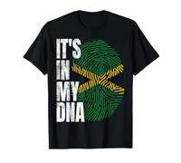 Bandera jamaicana con Huellas Dactilares It's IN MY DNA Camiseta