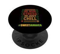 Bandera jamaicana, Mi Nuh Stress, Kingston, Jamaica PopSockets PopGrip Adhesivo