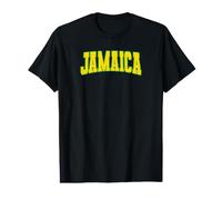 Bandera jamaicana Varsity Jamaica Colores Carnaval del Caribe Camiseta gráfica económica