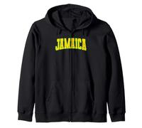 Bandera jamaicana Varsity Jamaica Colores Carnaval del Caribe Sudadera con Capucha