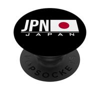Bandera JAPÓN JAPONÉS CÓDIGO PAÍS JPN JPN Deportes Juegos Atleta PopSockets PopGrip Adhesivo