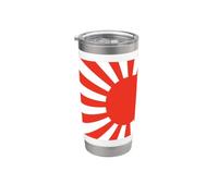 Bandera japonesa del sol naciente de la cultura y la historia de Japón Vaso térmico de acero inoxidable de doble pared