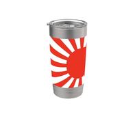 Bandera japonesa del sol naciente de la cultura y la historia de Japón Vaso térmico de acero inoxidable de doble pared