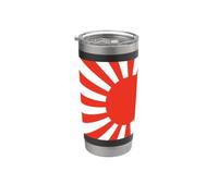 Bandera japonesa del sol naciente de la cultura y la historia de Japón Vaso térmico de acero inoxidable de doble pared