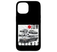 Bandera Japonesa Distress JDM Legends Race Cars Fabricada en Japón Carcasa para iPhone 15