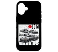 Bandera Japonesa Distress JDM Legends Race Cars Fabricada en Japón Carcasa para iPhone 16
