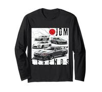 Bandera Japonesa Distress JDM Legends Race Cars Fabricada en Japón Manga Larga