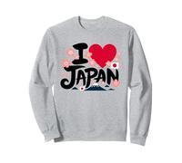 Bandera japonesa I Love Japan Cherry Blossom Mt Fuji Travel Sudadera