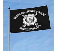 Bandera Jardín Buzo De Combate De Las Fuerzas Especiales Banderas Del Patio Durable Bandera Divertidas Poliéster Estandarte Exterior Para Porche Patio Al Aire Libre Playa S