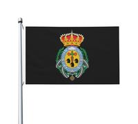 Bandera Jardín Escudo De Santas Cruzs De Tenerife Bandera Divertidas Resistentes Flags Calidad Banderas Del Patio Para Balcón 90X150Cm