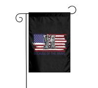 Bandera Jardín Hogar De Los Libres Gracias A Los Valientes Ligera Garden Flag Anti Decoloración Estandarte Exterior Para Porche Césped Playa 30X45Cm