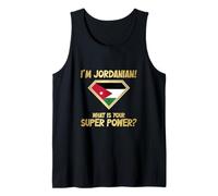 Bandera Jordana I'm Jordanian What Is Your Super Power Cita Camiseta sin Mangas