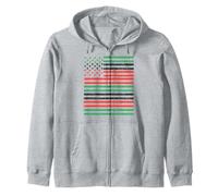 Bandera Juneteenth Negra para Mujeres y Hombres, melanina, mamá, papá, niño, niña, diversión Sudadera con Capucha