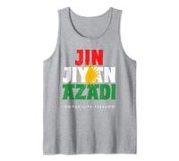 Bandera kurda, Jin Jiyan Azadi, mujeres kurdas, Kurdistán libre Camiseta sin Mangas