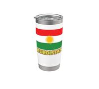 Bandera kurda patriótica kurda para hombres, mujeres y niños, Kurdistán Vaso térmico de acero inoxidable de doble pared