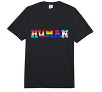 Bandera LGBT Humana Arco Iris Transgénero Lesbianas Mes del Orgullo Gay Comfort Colors Adult Heavyweight T-Shirt