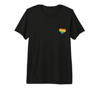 Bandera LGBT Rainbow Heart - Mes del Orgullo Derechos Gay Igualdad Camiseta Premium