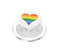Bandera LGBT Rainbow Heart - Mes del Orgullo Derechos Gay Igualdad PopSockets PopGrip para MagSafe