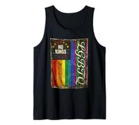 Bandera LGBTQ de No Kings In America arcoíris Camiseta sin Mangas