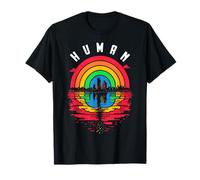 Bandera LGBTQ Humana Mes del Orgullo Gay Ciudad LGBT Arco Iris Lesbianas Camiseta