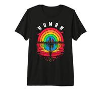 Bandera LGBTQ Humana Mes del Orgullo Gay Ciudad LGBT Arco Iris Lesbianas Camiseta Premium