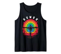 Bandera LGBTQ Humana Mes del Orgullo Gay Ciudad LGBT Arco Iris Lesbianas Camiseta sin Mangas