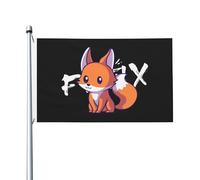 Bandera Lindo zorrito Flags 90X150cm | Resistente Banderin con Ojales Bandera de Jardín para Procesión Balcón Interior