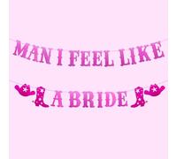 Bandera "Man I Feel Like a Bride" Style Western - Guirnalda vaquera para futura novia, EVJF, Last Rodeo, Hoedown, Nash Bash, Deco Bachelorette Party en Nashville