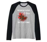 Bandera Maroc Marocaine et Fiere De L'Etre Maroc Camiseta Manga Raglan