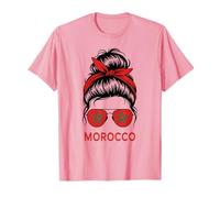 Bandera marroquí Proud Cheer Morocco Girl My Country Favorite Camiseta