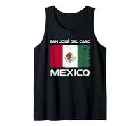 Bandera Mexicana de San José del Cabo con diseño de Bandera Mexicana Orgullosa Camiseta sin Mangas