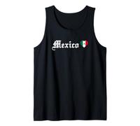 Bandera Mexicana Día de la Independencia México Blackletter Gothic Camiseta sin Mangas