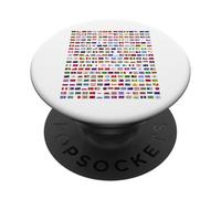 Bandera Mundial Banderas internacionales Banderas Nacionales de países PopSockets PopGrip Adhesivo