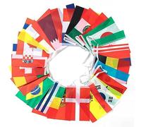 Bandera mundial de bandera de 100 países Banner Decoración Bandera del mundo Banderas internacionales Banderas Líneas Decoraciones para fiestas Bares Clubes deportivos Festivales escolares