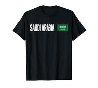 Bandera Nacional de Arabia Saudita, Retro, patriótica Envejecida Camiseta