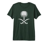 Bandera Nacional DE Arabia Saudita SÍMBOLO del Emblema DE ÁRABE SAUDITO Camiseta Premium